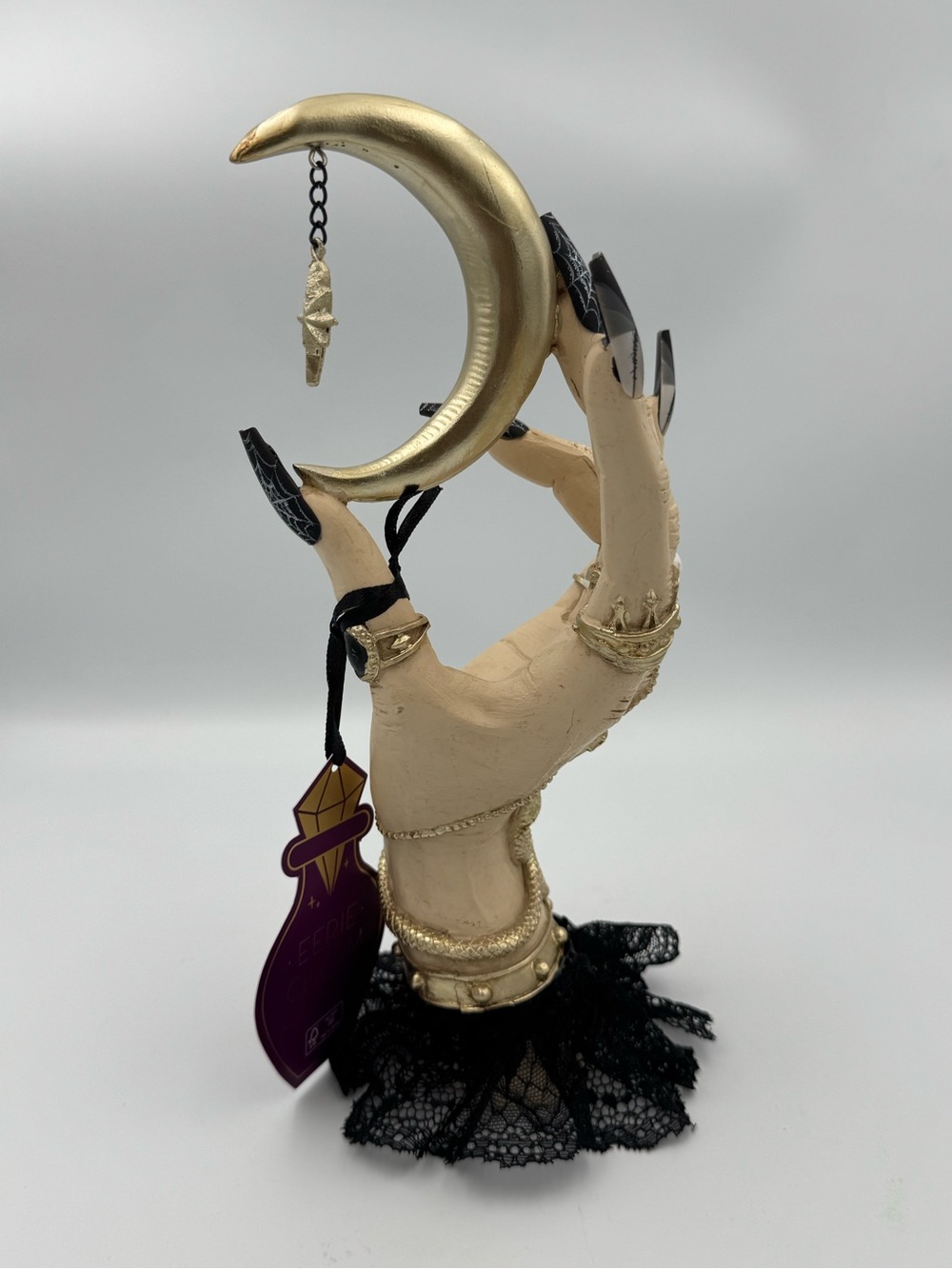 TikTok Viral Witch Hand Moon Halloween Decor Eerie Charm Gothic Skull Snake NWT